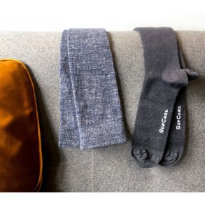 Støttestrømper Ull og Bomull, Jeans Blå
